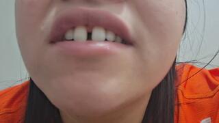 She swallows like a credit