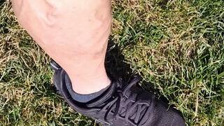 Tempest rolled up her jeans