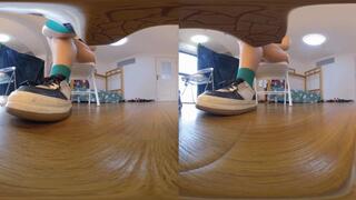 3DVR180 ERER Stained Athletic Shoes - POV Humiliation Squashing