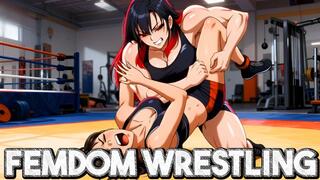 Femdom Female Wrestling - Rika Obliterates Her Opponent in the Mat