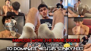 ( Pilot) Using the same sock one week - Marco and his smelly socks Sockorture