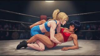 Female Wrestling Fantasies #5B: Confessions of a Sweaty Ring Seduction (Animated)