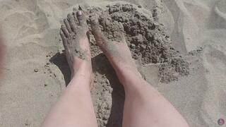 Playing With My Feet In The Sand!