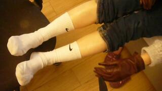 Nike and gloves handjob (+ fan tribute)
