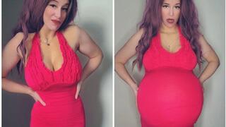 Fast pregnancy, dress too thight