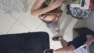 Unexpected sex in the waiting room with a stranger.