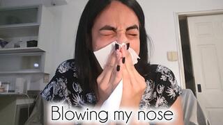 Cleaning my stuffy nose