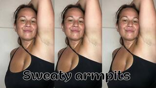 Soaked and Hot Armpits – Making You Smell and Lick My Fresh Sweat of the Day