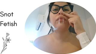 One morning, I was blowing my nose.