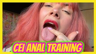 CEI Anal Training and Eat Your Cum