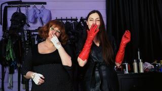 POV ur human ashtray for two Dommes (wmv)