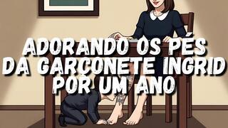 Adorando os pes de Ingrid por um ano