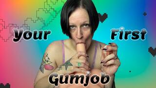 Dani Gives You Your First Gumjob
