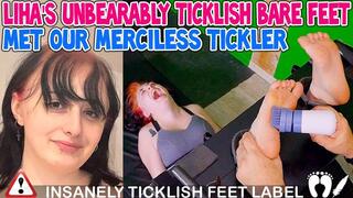 LIHA'S UNBEARABLY TICKLISH BARE FEET MET OUR MERCILESS TICKLER - HD WMV