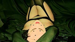 Legs Raised Rollerblade Tease - Controlled Body Glide