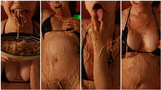 Mukbang Pasta food porn