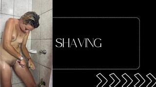 shaving in shower