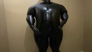 Glossy Inflatable Suit tease Leads To Climax