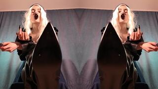 KISS MY POISONOUS BLACK LIPS AND BECOME MY OBEDIENT SLAVE