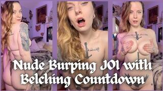 Nude Burping JOI with Belching Countdown - Dessa Cado - Jerk Off Instructions - Cum Countdown