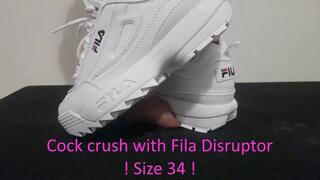 LittleShoes - Cock Crush Fila Disruptor | SIZE 34