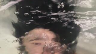 My stepfather plays with me underwater - breathholding