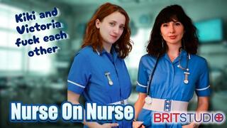 Lesbian Nurse Roleplay with Kiki Helix & Victoria Greene