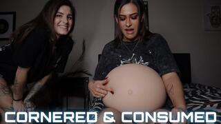 “Cornered And Consumed Full Version” [VORE + BELLY]