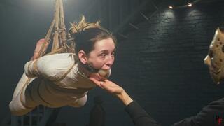 Stacy - True Rope Bunny Bliss Part 3 - Complete Bandage Mummification in Suspended Hogtie (UHD 4K MP4)