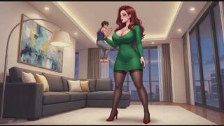 Giantess Fantasies #19B: Confessions of a Giantess Stepmom (Animated)