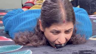 Indian Beauty Bound, Gagged & Given Hard Bastinado – 2 Video Combo | Tied Tight & Gagged Deep – Indian Wife Double Feature |
