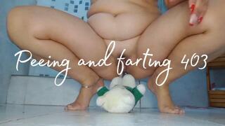Peeing and farting 403