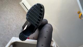 Shoe dangling and foot domination!