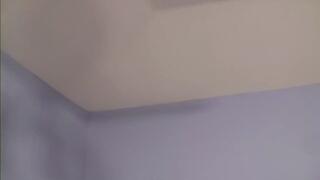 Blonde with perky tits rides dick till it comes then licks all the cum