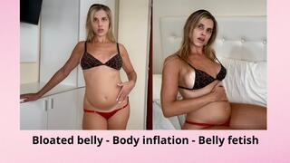Body inflation - Bloated belly - Belly fetish