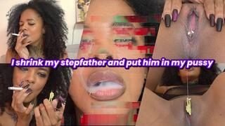 Ebony Giantess Tiny Man Pussy Play Shrink - Smerald
