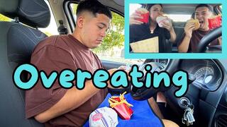 Messy Car Eating – Enjoying a Big Mc Burger in My Car