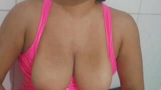 Slut's condom head breath play UNCUT