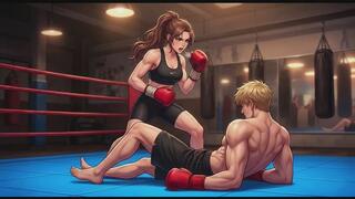 Mixed Boxing Fantasies #7: My Sweaty Gym Domination