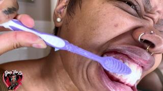 Brushing My New Teeth