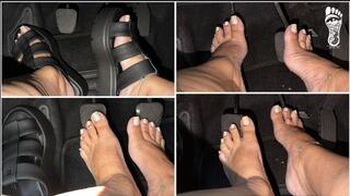 Juliette_RJ New Melissa Flatform and Barefoot Pedal Pumping with Cum Countdown - PEDAL PUMPING - BBW LEGS - REVVIG - FOOT FETISH - ARCHED FEET - DRIVING - BRAZILIAN MILF - MELISSA - HARD DICK - EDGING - CUM COUNTDOWN - BAREFOOT