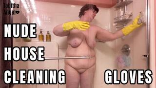 Nude House Cleaning Gloves WMV