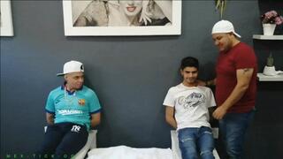 18-Year-Old Twinks Alee & Diego Chaka Are Getting Gagged With Different Kind Of Gags. Of Course They Also Get Tickled In A Very Mean Way. Watch The Boys Squirming In Their Gags. There Is Nothing Else They Can Do Because Of The Tickling!