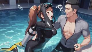 Scuba Fantasies #3B: Confessions of a Deep Dive Temptress (Animated)