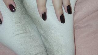 After a Long Day: Peeling Off My Socks for a Sweet Strawberry Massage