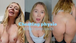 Cheating physio rides your cock