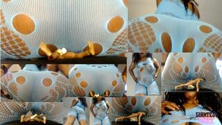 Tiny Gym Instructor Gets Smother, Extreme Face Sitting and Crush - Shrinking Fetish, Ebony Ass Smothering