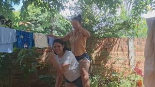 I lifted her and carried her effortlessly: In slow motion"