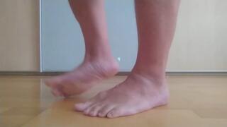 Posing my beautiful male feet male feet