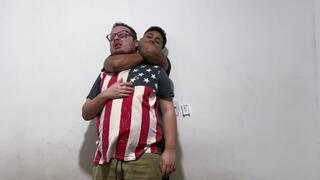 DANIEL HARD CHOKE AND MUSCLES SHOW